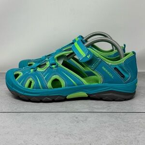 Merrell Teal and Lime Sandals